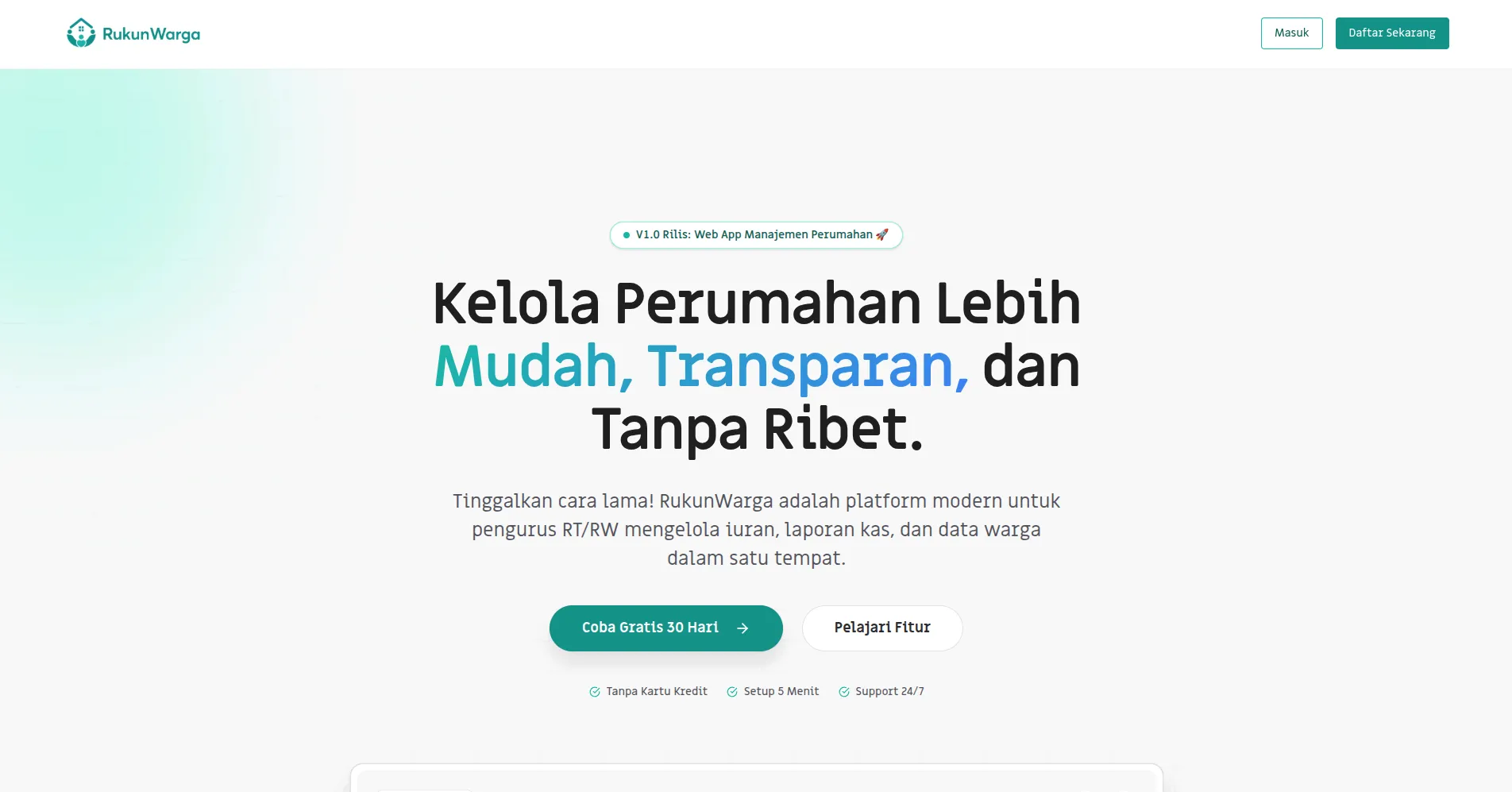 Rukun Warga Web App - Gallery Image 1