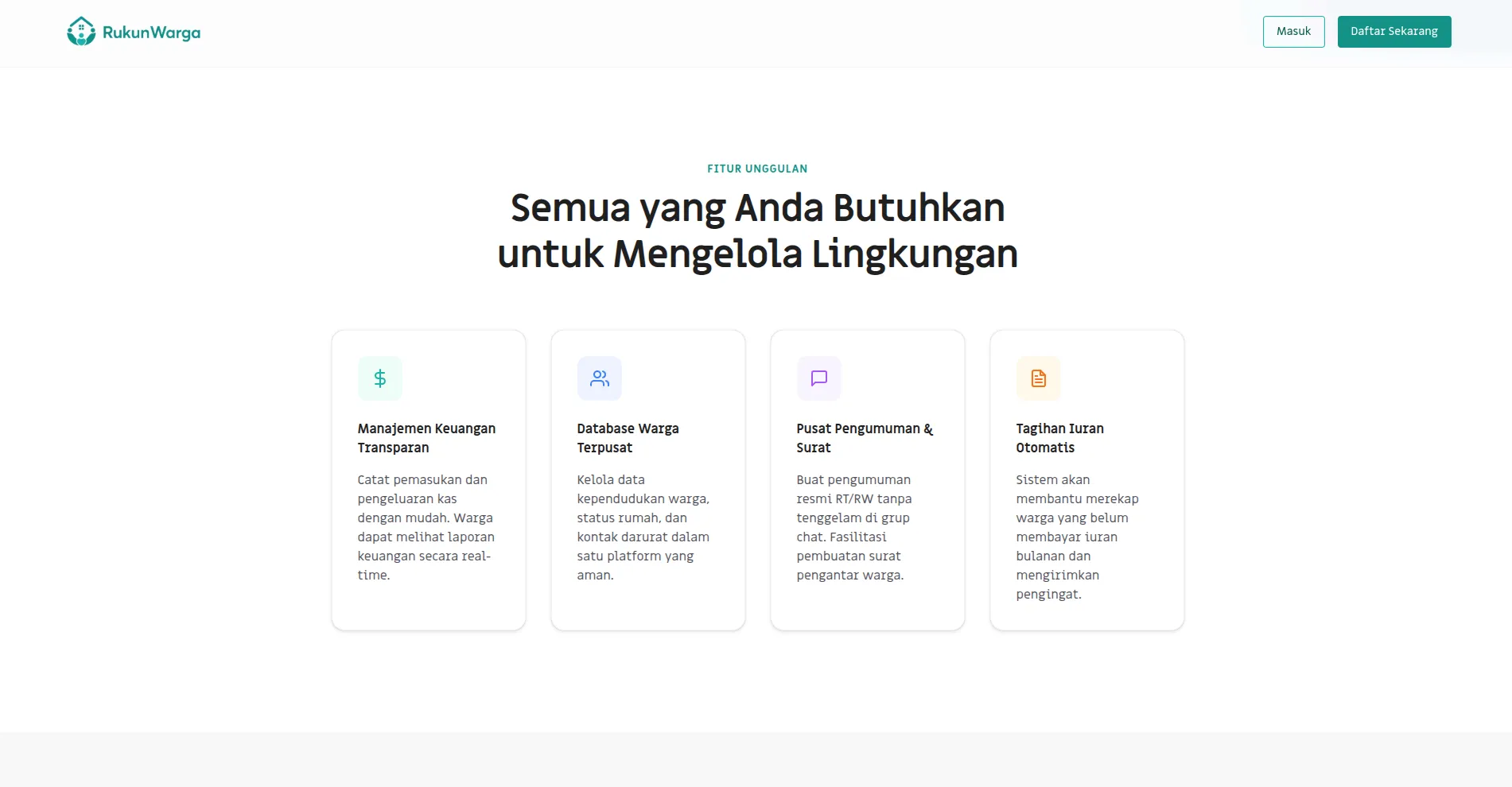 Rukun Warga Web App - Gallery Image 2