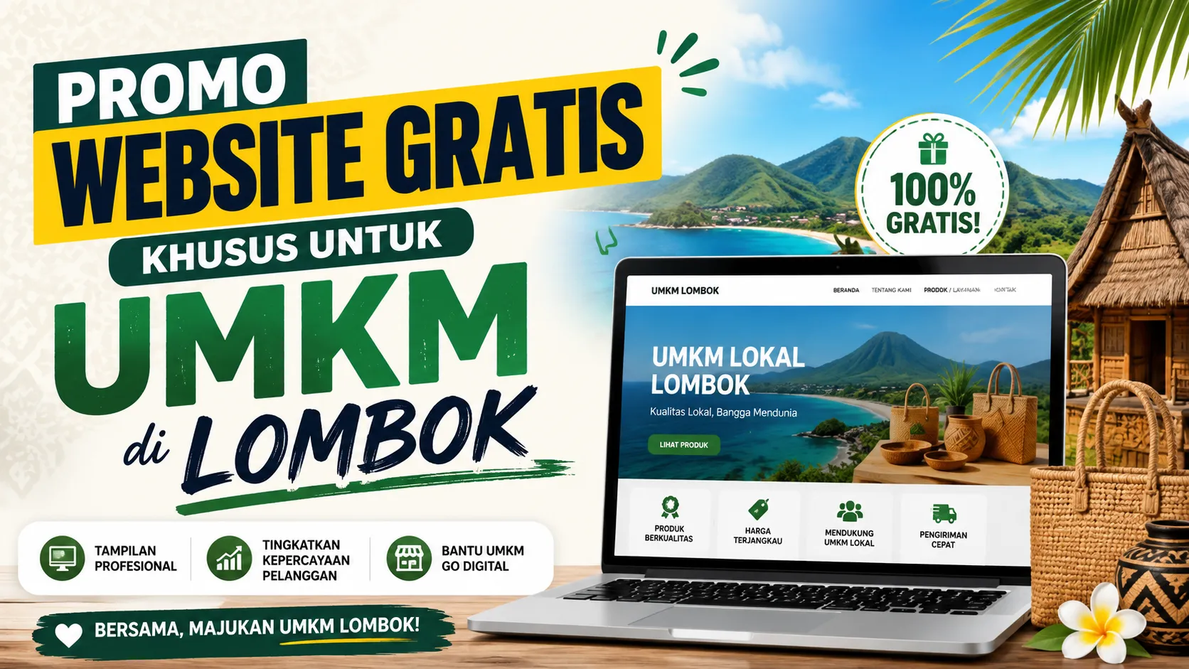 Promo Website Gratis Khusus UMKM Lokal