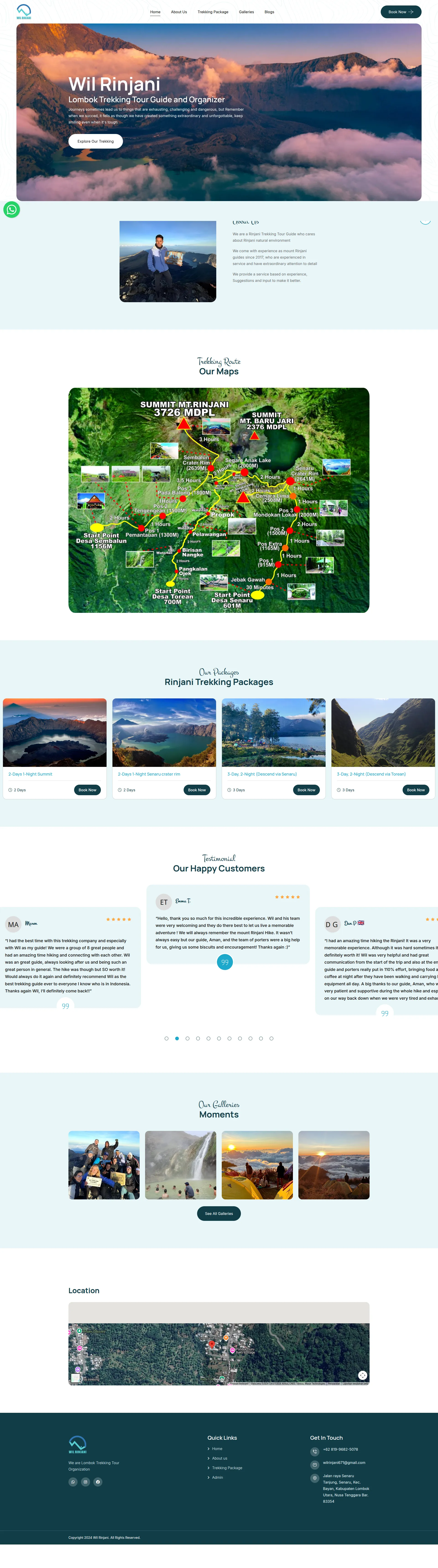 Wil Rinjani Trekking Tour